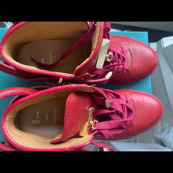 COPY - 🗣Buscemi red 👺leather hi tops ‼️ - Picture 2 of 9